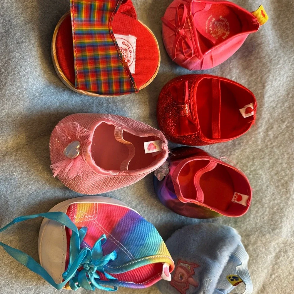 Build-A-Bear Colorful Shoe Collection for Girl Bears - Picture 2 of 3